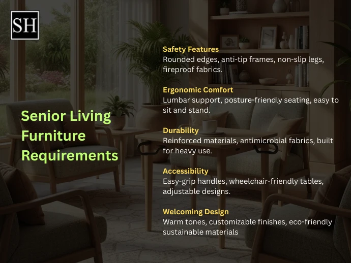 Requirements for Safe Senior Living Furniture in 2025
